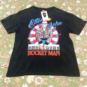 Black Rocket Man Short Sleeve Tee